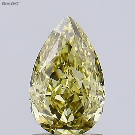 1.18ct Pear Lab Grown Diamond (Colour Fancy Brownish Yellow, Clarity VS1, IGI Certified)