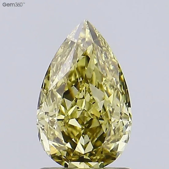 1.18ct Pear Lab Grown Diamond (Colour Fancy Brownish Yellow, Clarity VS1, IGI Certified)