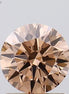 1.22ct Round Lab Grown Diamond (Colour Fancy Light Brown, Clarity VS1, Cut ID, IGI Certified)