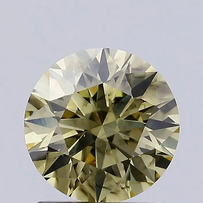 1.51ct Round Lab Grown Diamond (Colour Fancy Yellow, Clarity VS2, Cut ID, IGI Certified)