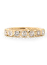 Asscher Diamond Bezel Half-Eternity Ring