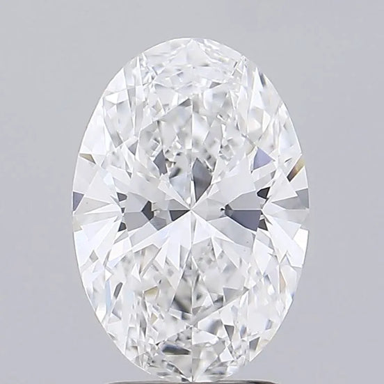 2.00ct Oval Lab Grown Diamond (Colour E, Clarity VVS2, IGI Certified)