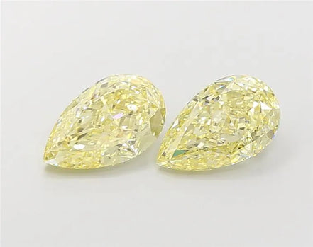 2.00ct Pear Lab Grown Diamond (Colour Fancy Yellow, Clarity VVS2, IGI Certified)