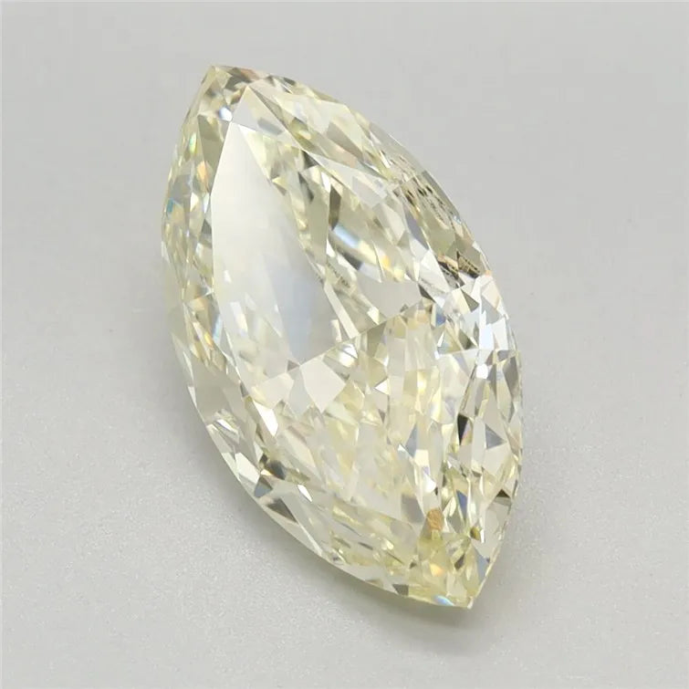 2.14ct Marquise Lab Grown Diamond (Colour Fancy Light Yellow, Clarity VVS2, IGI Certified)