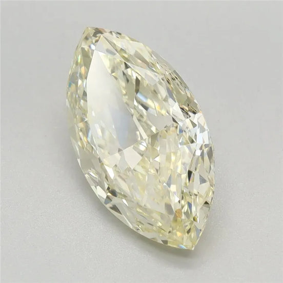 2.14ct Marquise Lab Grown Diamond (Colour Fancy Light Yellow, Clarity VVS2, IGI Certified)