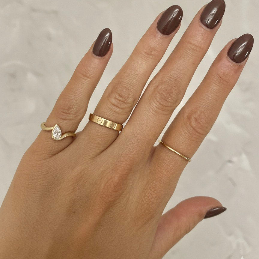 Ena 14K Diamond Pinky Ring