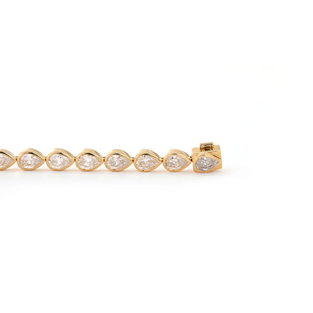 Pear Diamond Tennis Bracelet
