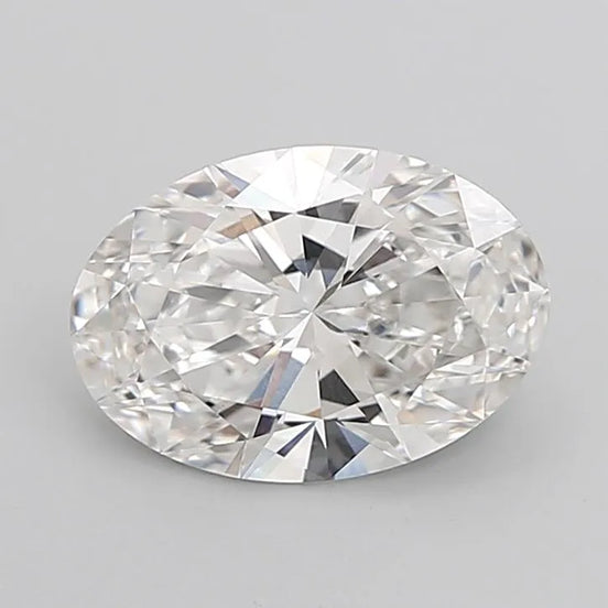 3.00ct Oval Lab Grown Diamond (Colour F, Clarity VVS2, IGI Certified)