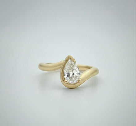 Ena 14K Diamond Pinky Ring