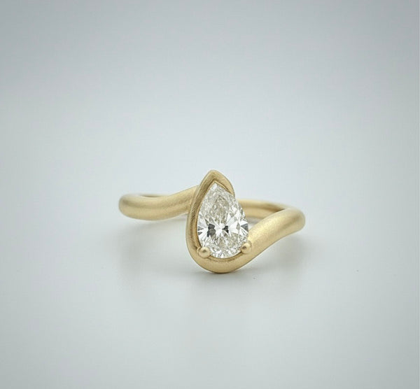 Ena 14K Diamond Pinky Ring