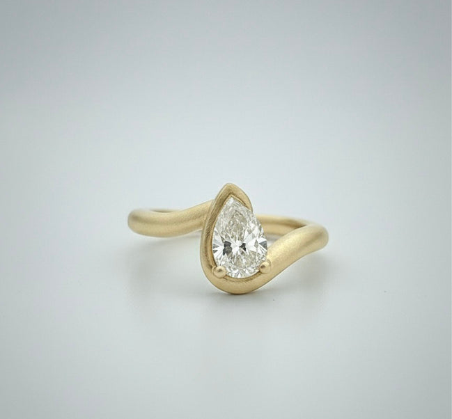 Ena 14K Diamond Pinky Ring