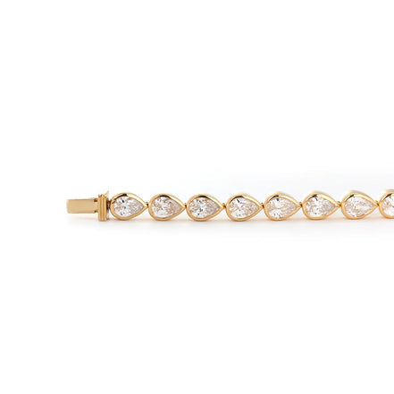Pear Diamond Tennis Bracelet