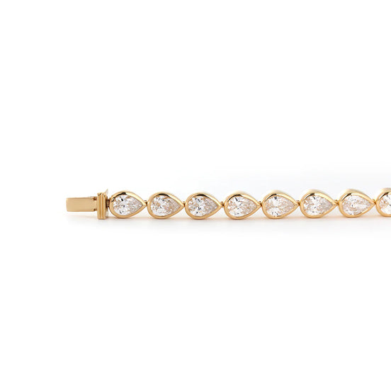 Pear Diamond Tennis Bracelet
