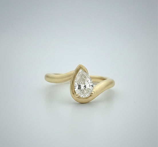 Ena 14K Diamond Pinky Ring