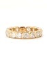Asscher Diamond Bezel Eternity Ring