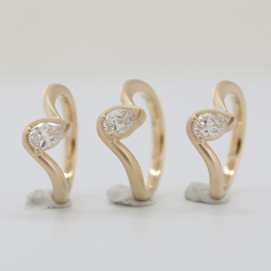 Ena 14K Diamond Pinky Ring