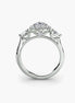 Three-Stone Ring with Halo