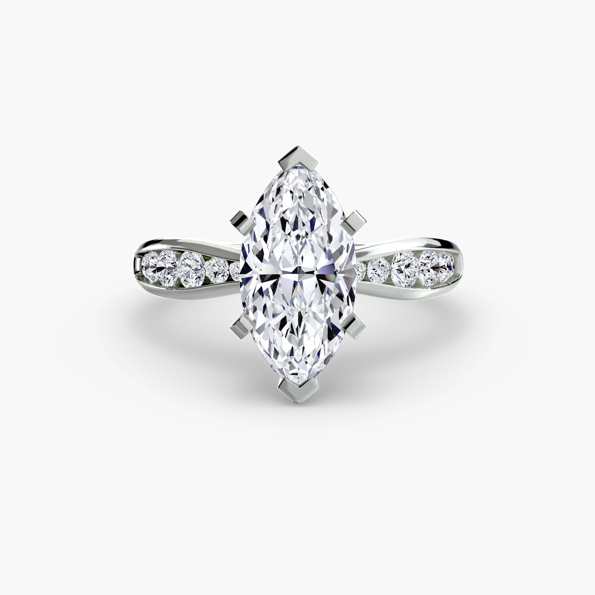 Solitaire with Pavé 3