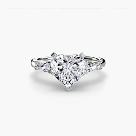 The Floral Accent Solitaire