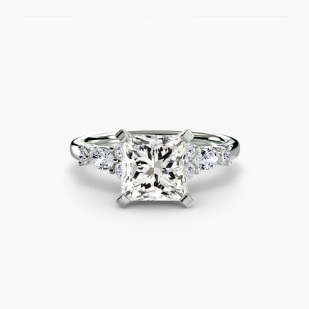 The Floral Accent Solitaire