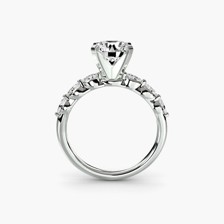 The Floral Accent Solitaire