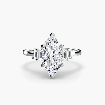 Baguette Accent Solitaire