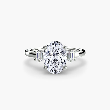 Baguette Accent Solitaire