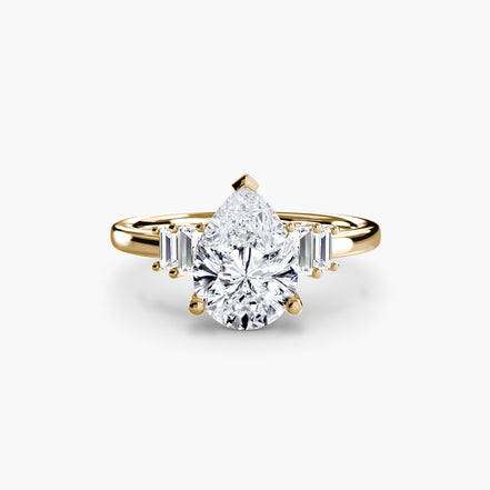 Baguette Accent Solitaire