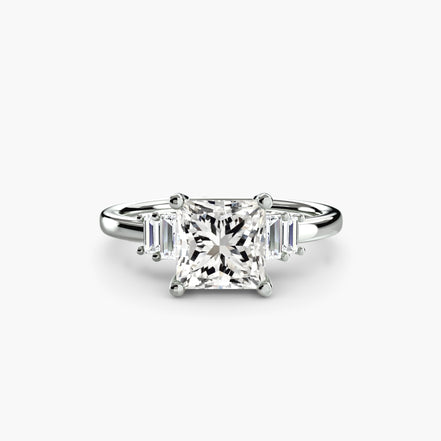 Baguette Accent Solitaire