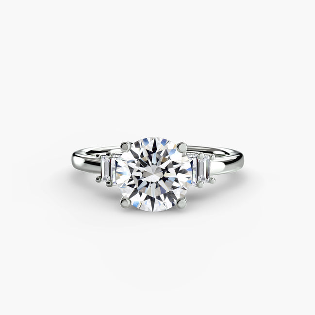 Baguette Accent Solitaire