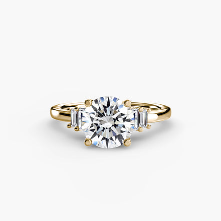 Baguette Accent Solitaire