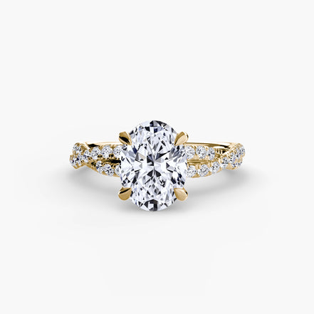 The Twisted Pavé Solitaire