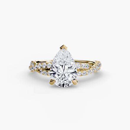 The Twisted Pavé Solitaire